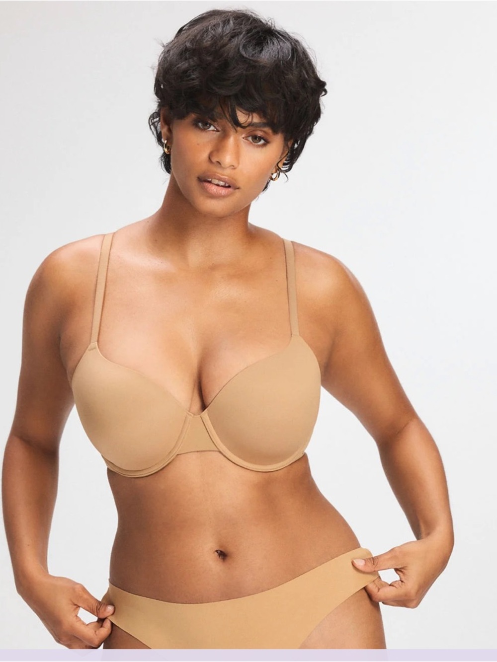 Everyday Smooth Padded Full Coverage T Shirt Bra - Sweet Latte Nude